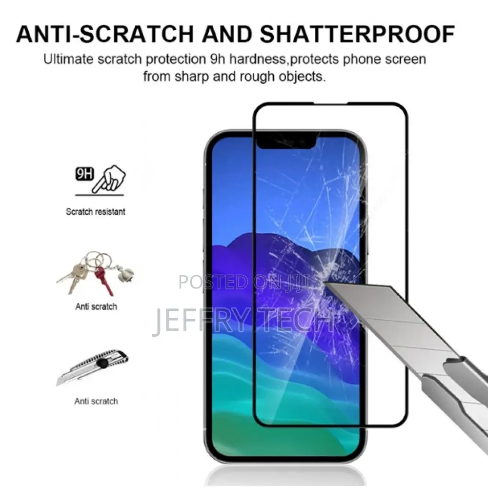iPhone 13 Pro Tempered Glass Screen Protector, iPhone 13 Gla