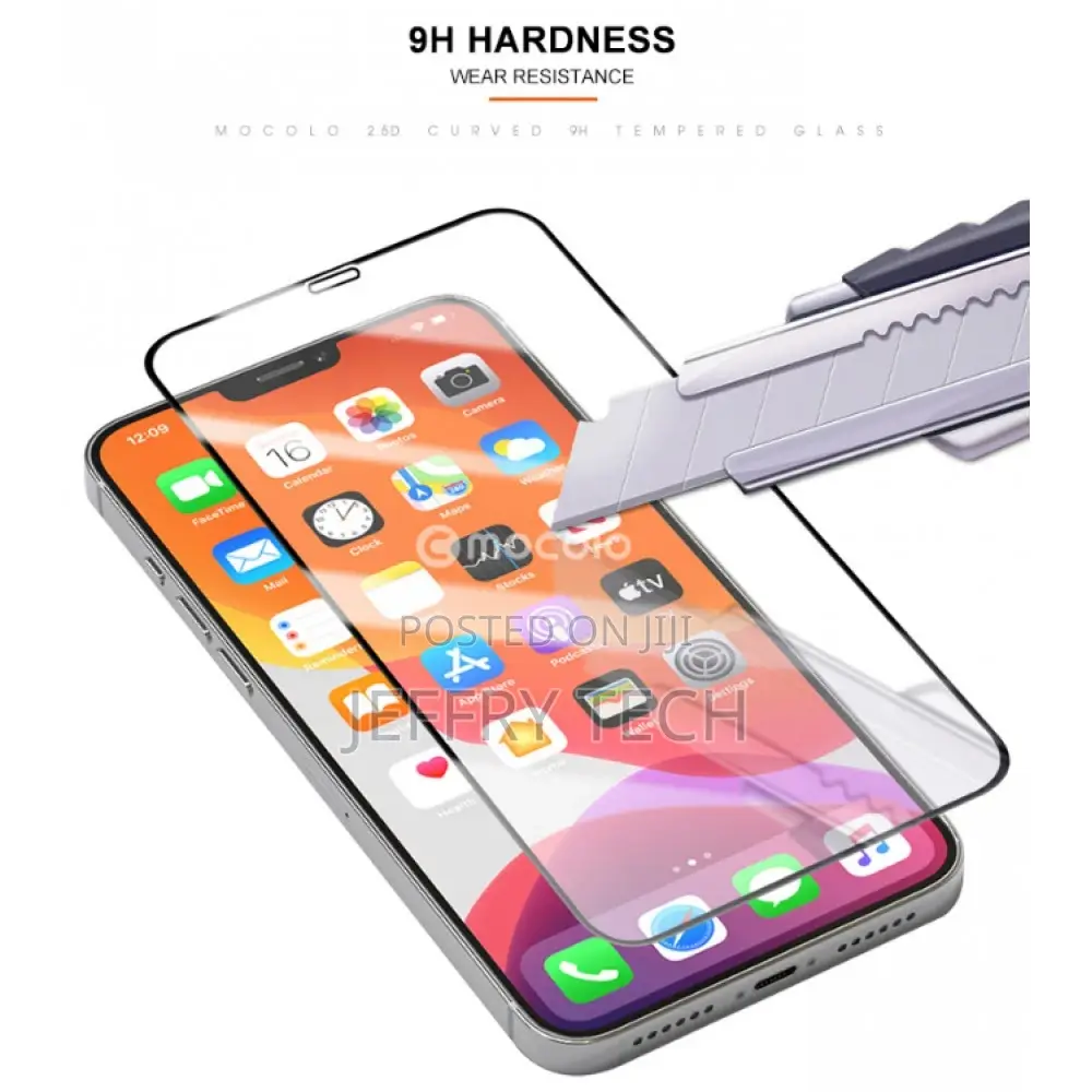 iPhone 12 Pro Max Tempered Glass Screen Protector Full Cover