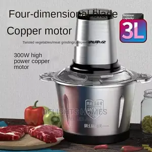 3litres Stainless Steel Electric Food Processor//Grinder