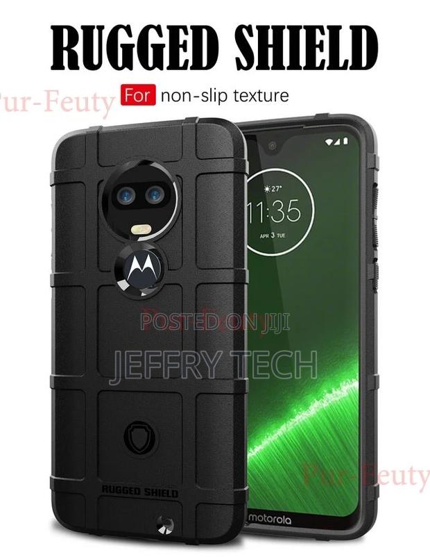 Rugged Shield Shockproof Back Cover for Motorola Moto G7 - main view