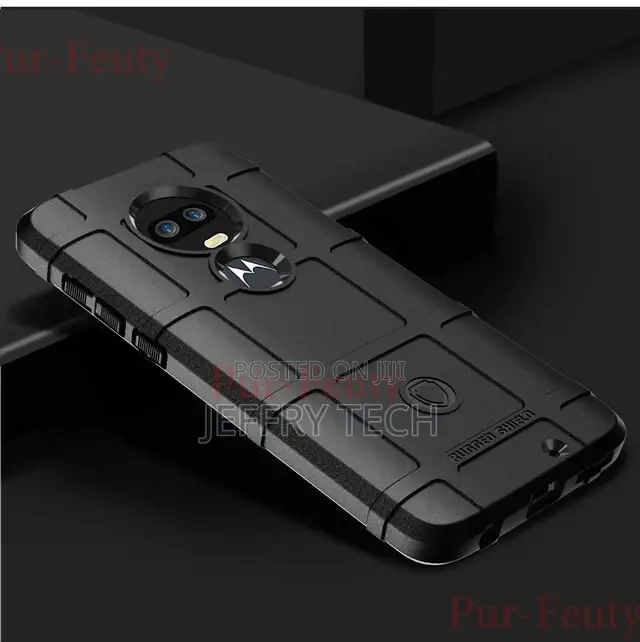 Rugged Shield Shockproof Back Cover for Motorola Moto G7