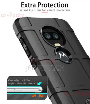 Rugged Shield Shockproof Back Cover for Motorola Moto G7