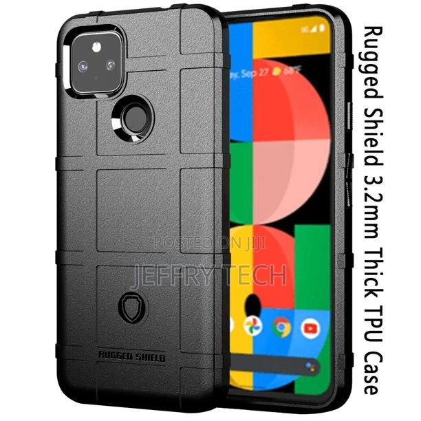 For Google Pixel 5a Rugged Shield 3.2mm Thick Tpu Case Cover - thumbnail 2