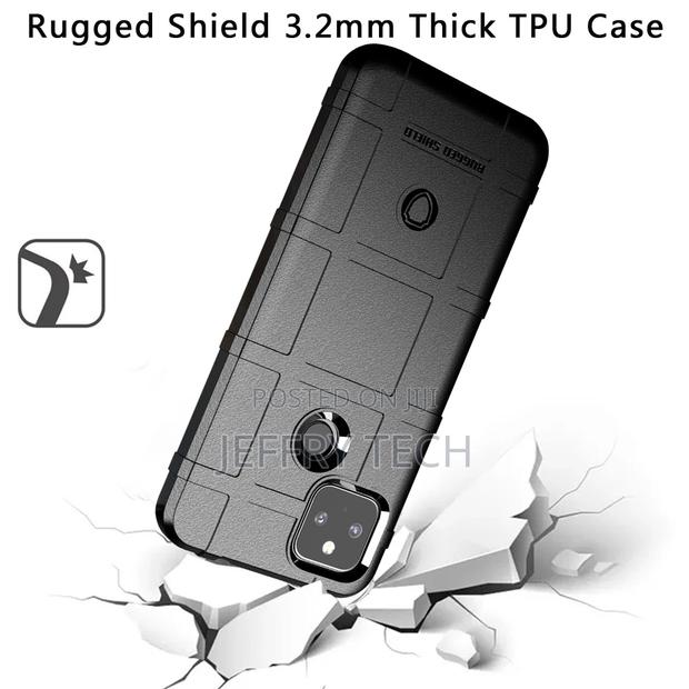 For Google Pixel 5a Rugged Shield 3.2mm Thick Tpu Case Cover - thumbnail 3