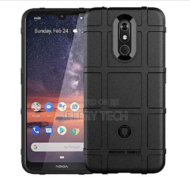Rugged Shield TPU Phone Case for Nokia 3.2 (Black) - main view