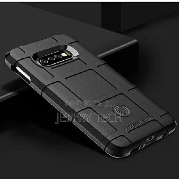 Rugged Shield Armor Case for Samsung Galaxy S10e - Black