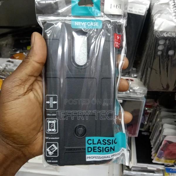 Glaslux Back Cover for Oneplus 6T (Black, Rugged Armor)