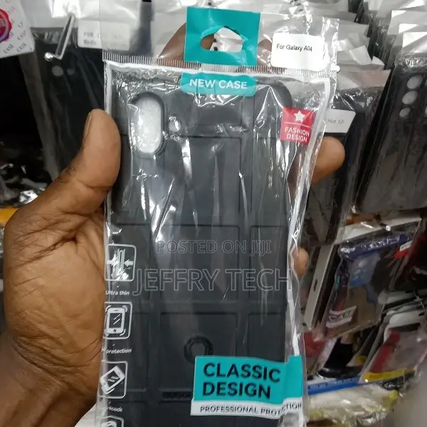 Perkie Back Cover for Samsung Galaxy A04 (Black, Dual Prote