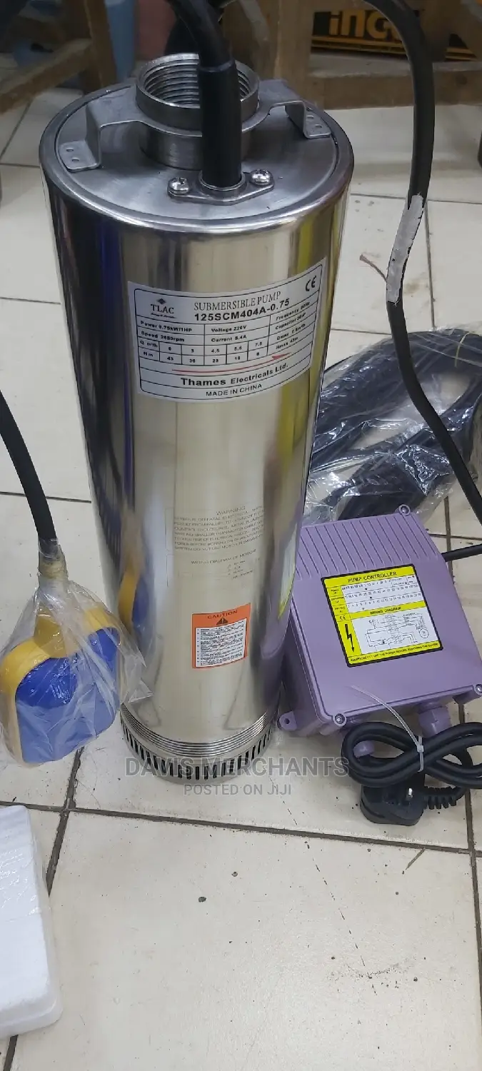 Submersible Deep Well Pump With Flaot Switch and Power KIT