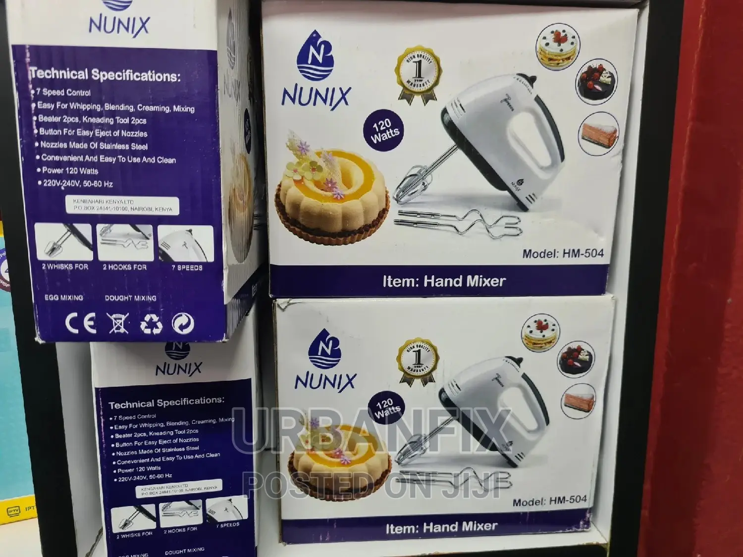 Nunix 120 Watts 7 Speed Hand Mixer