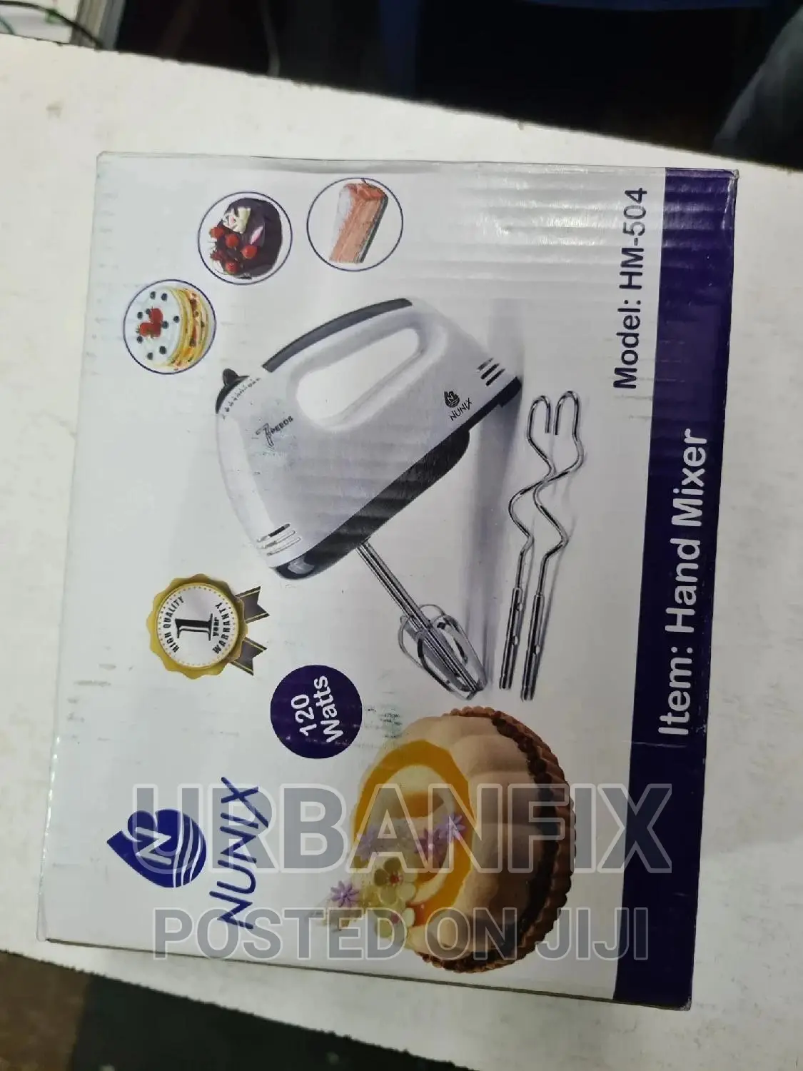 Powerful Nunix Handheld Mixer With 7 Speeds