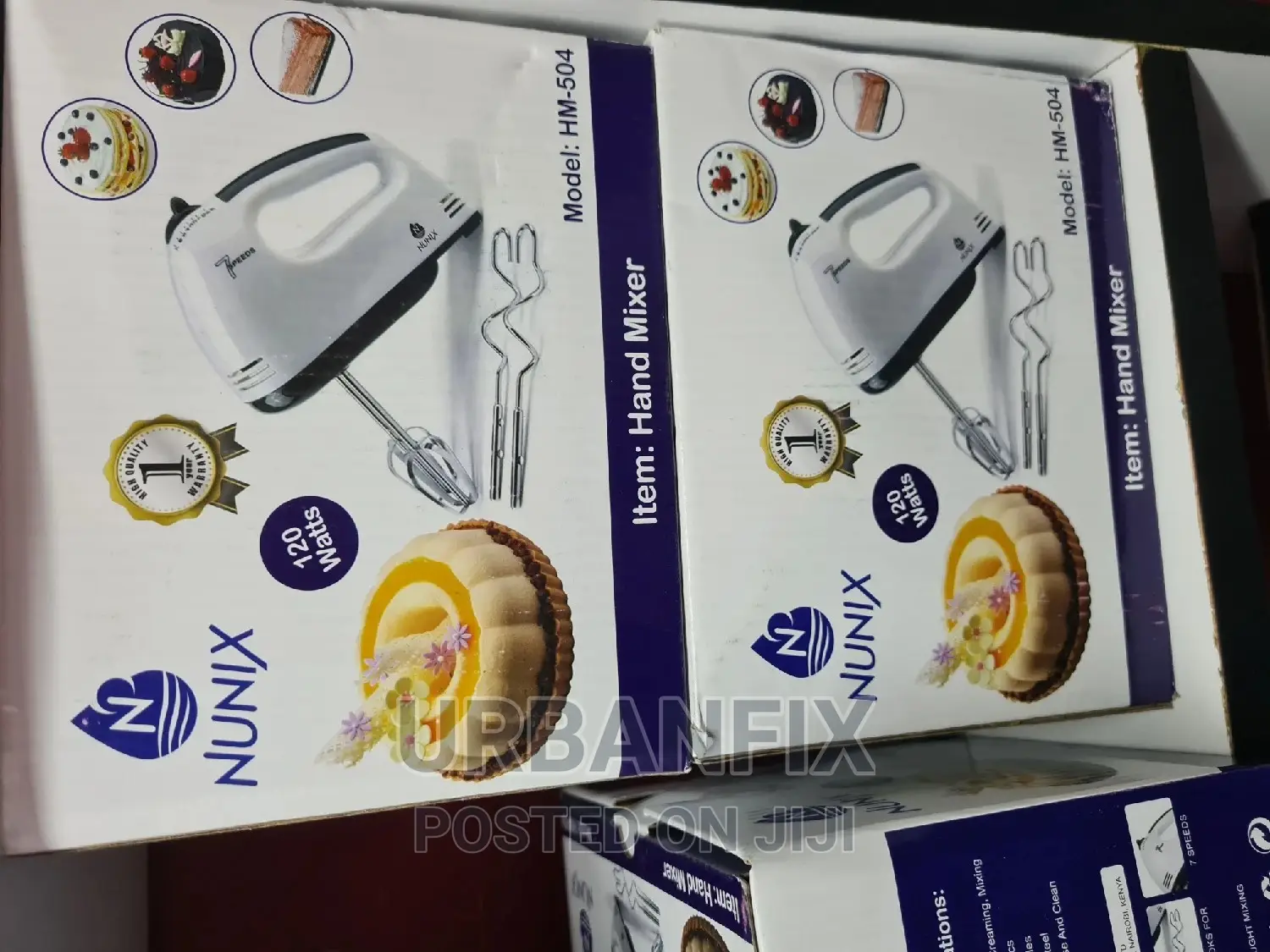 Nunix 7 Speeds Mixer With 120 Watts Power