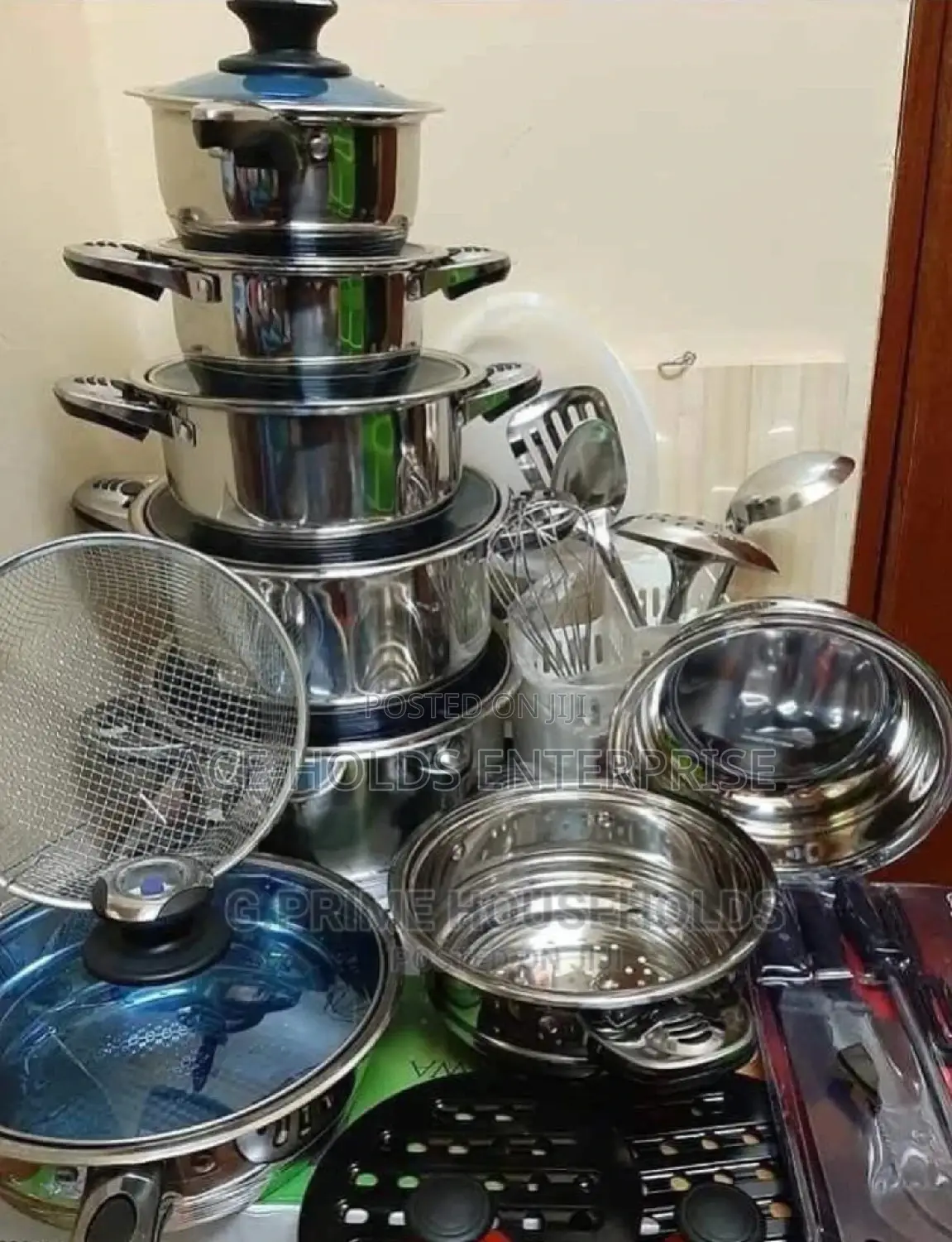 30pcs Stainless Steel Cookware Set