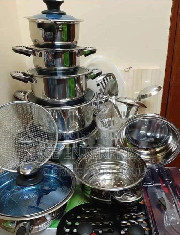 30pcs Stainless Steel Cookware Set - main view