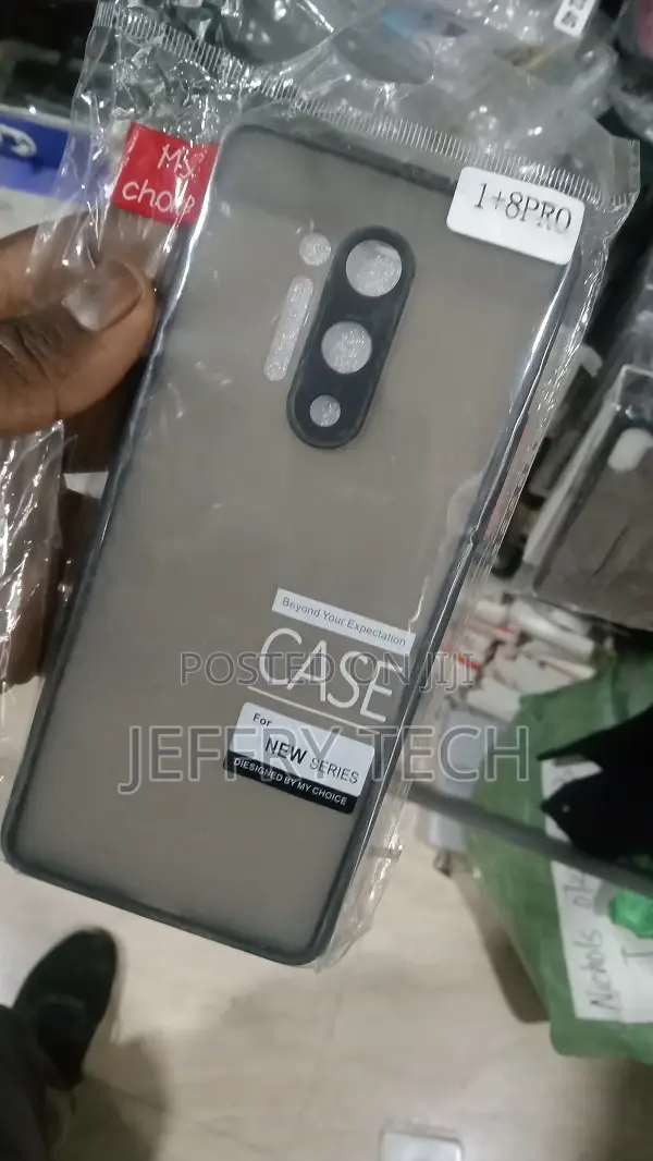 Smoke Silicone Oneplus 8 Pro Back Cover