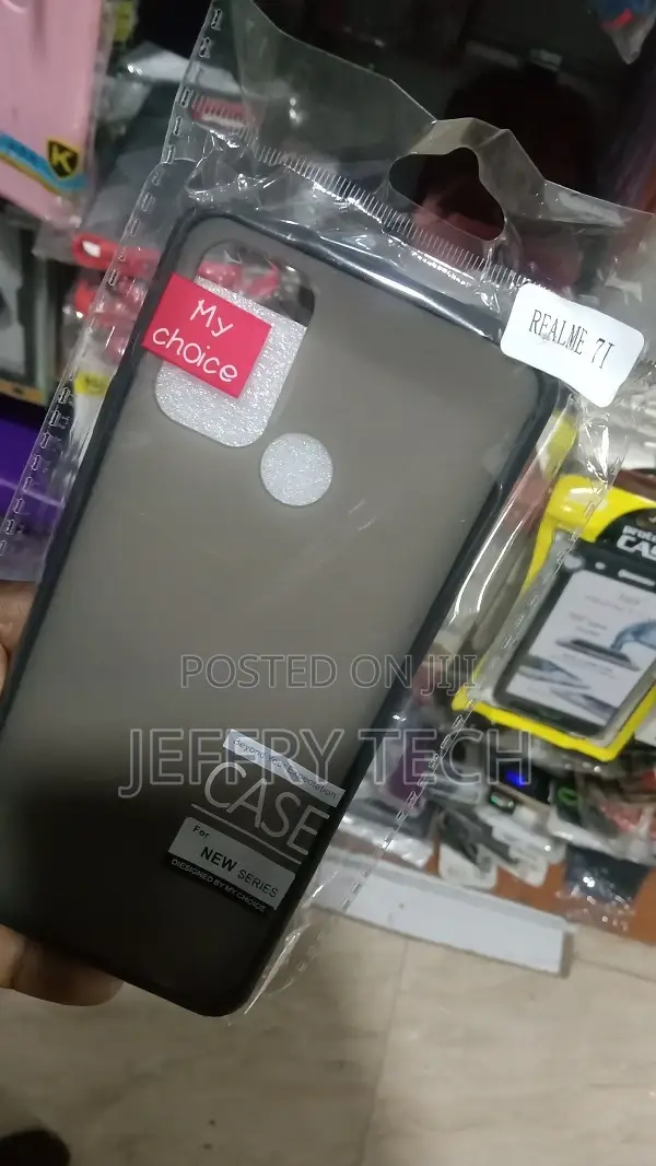 Smoke Back Cover for Realme 7i / Realme C17 TPU Silicone Fra