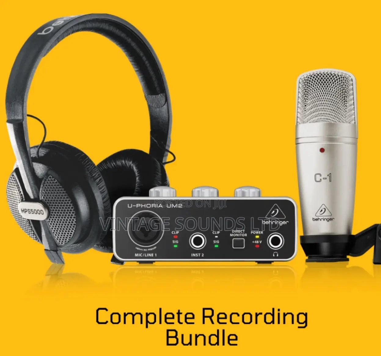 U Phoria Studio Complete Recording Podcasting Bunder Set