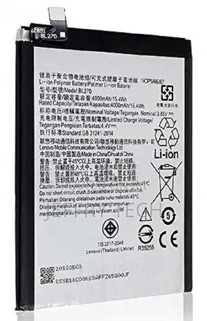 BL270 Battery for Lenovo Vibe Plus G Plus G5 Plus (4000ma