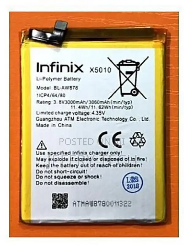 Infinix Smart (BL-AW878) Battery Replacement
