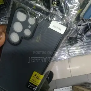 Carbon Fiber Case for Samsung Galaxy S22 Ultra S22 Plus Cove