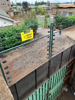 Electric Fence With Razor Wire