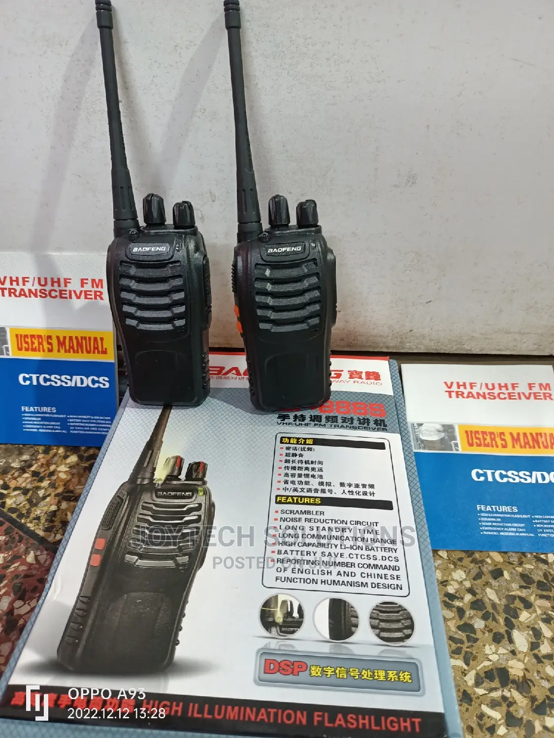 Radio Calls Pair Boefeng Talk Back Bf 888s.