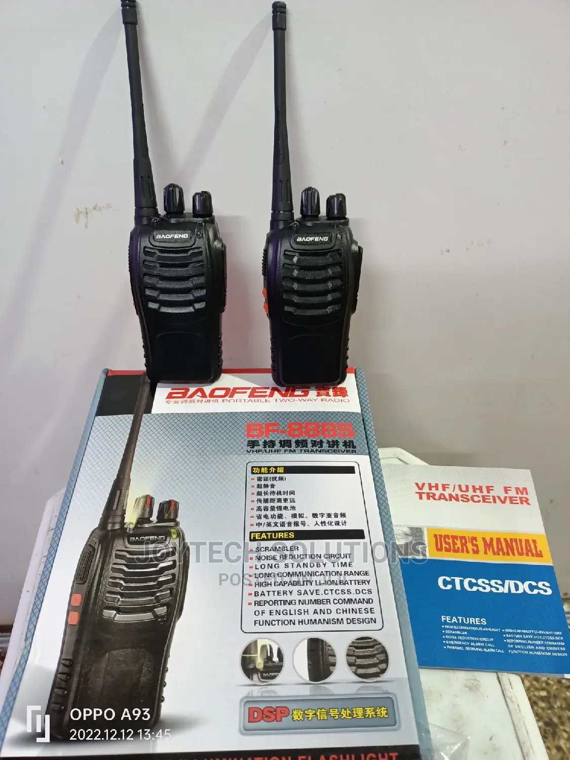 Radio Calls Pair Boefeng Talk Back Bf 888s.