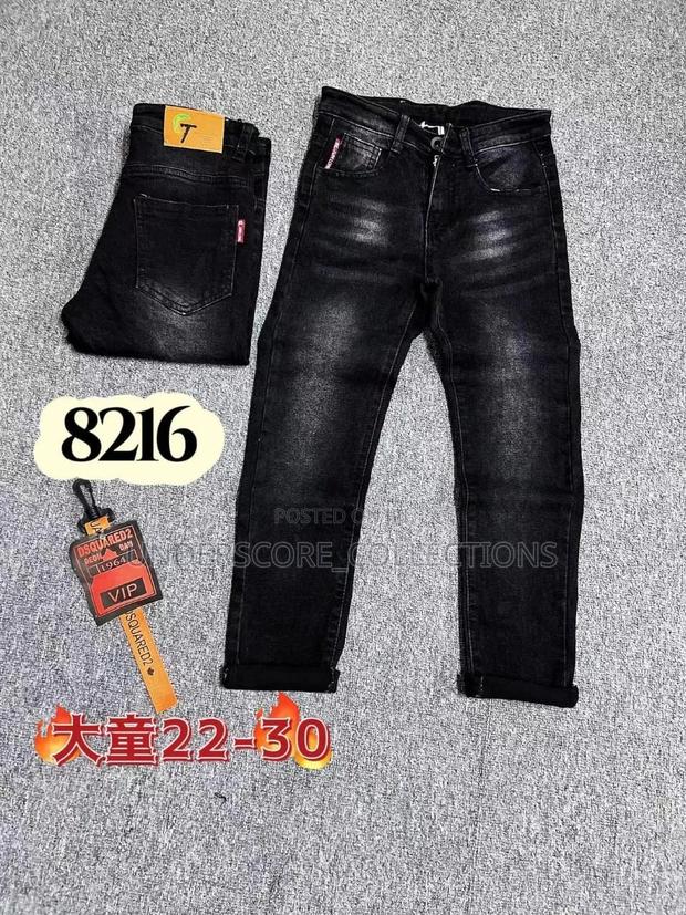 Boys Quality Bleach Jeans Trousers - main view