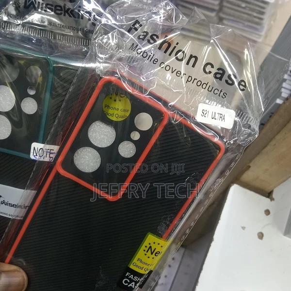 Microfiber Silicone Shockproof Case for Samsung S21 Ultra - thumbnail 3