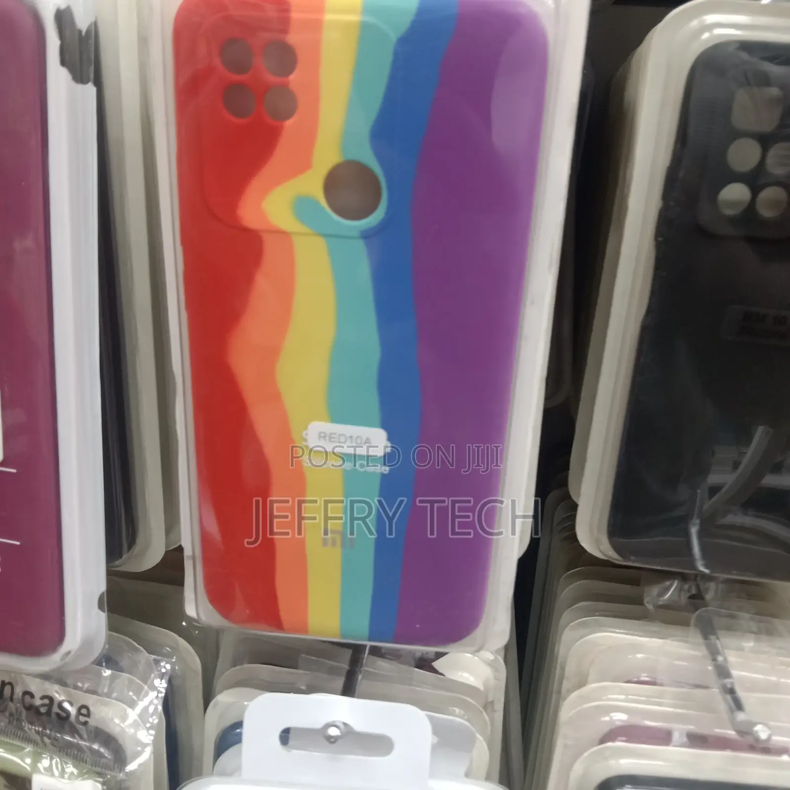 Rainbow Colors Designer Hard Back Cover for Mi Redmi 10A 4G