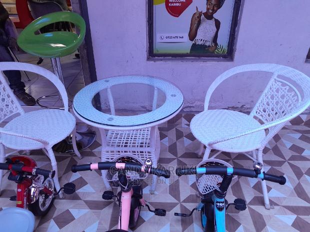2 Seater All White Balcony Set