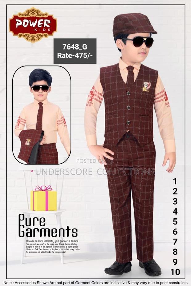 1-10yrs Boys High Quality Three Piece Suits - thumbnail 3