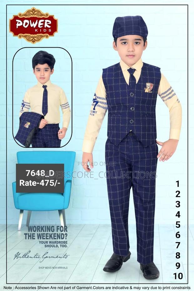 1-10yrs Boys High Quality Three Piece Suits - thumbnail 4
