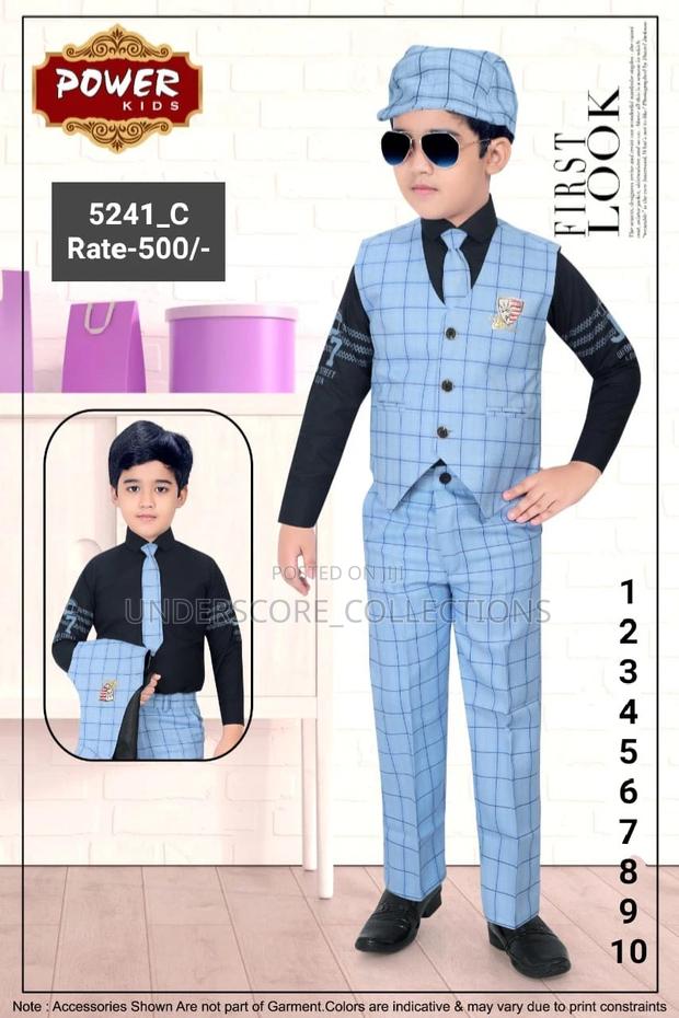 1-10yrs Boys High Quality Three Piece Suits - thumbnail 5