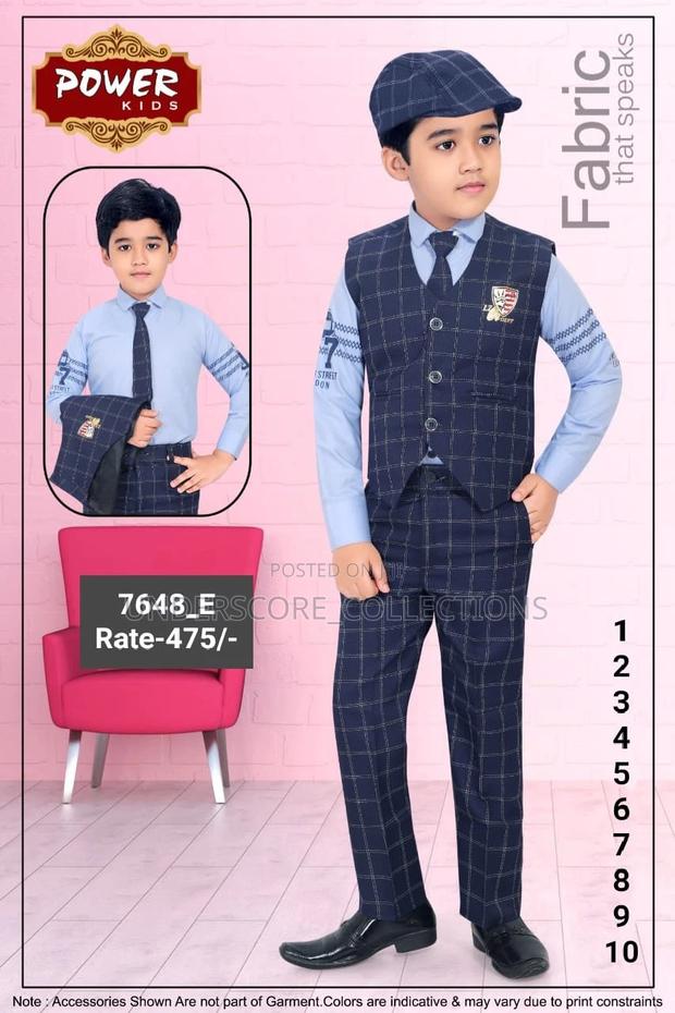 1-10yrs Boys High Quality Three Piece Suits - thumbnail 7