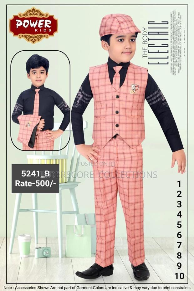 1-10yrs Boys High Quality Three Piece Suits - thumbnail 8