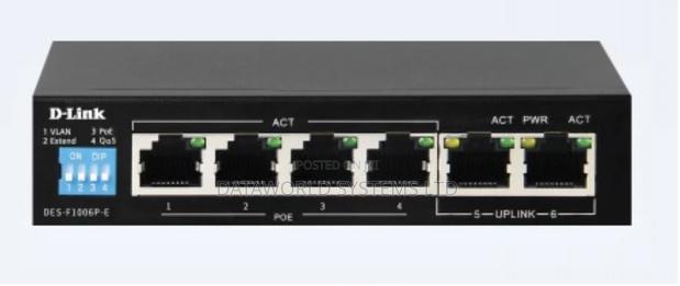 D-Link Des-F1006p-E 6-Port Fast Ethernet Unmanaged