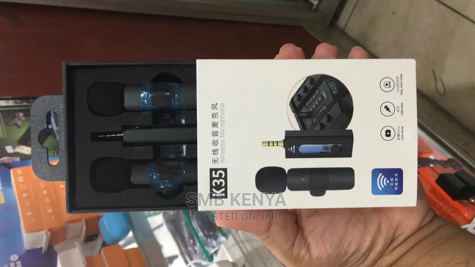 Wireless Dual Mic For Camera And Smart Phone 3.5 Mm Jack