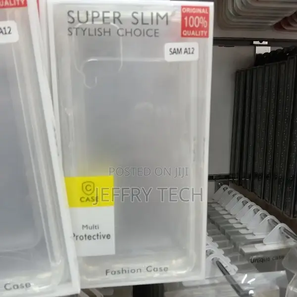 Transparent Shockproof Back Cover- Samsung A12