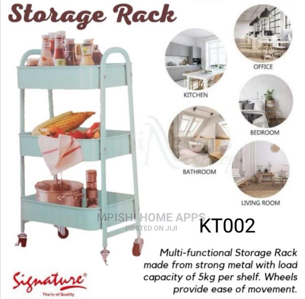 3-Tier Storage Rack With Wheels - thumbnail 2