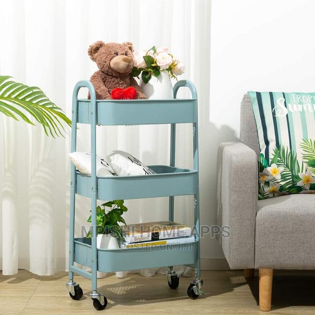 3-Tier Storage Rack With Wheels - main view