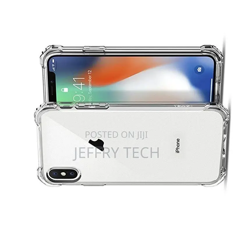 Transparent Shockproof Back Cover- iPhone X/Xs