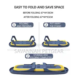 Elevated Foldable Pet Bathtub for Dogs Cats