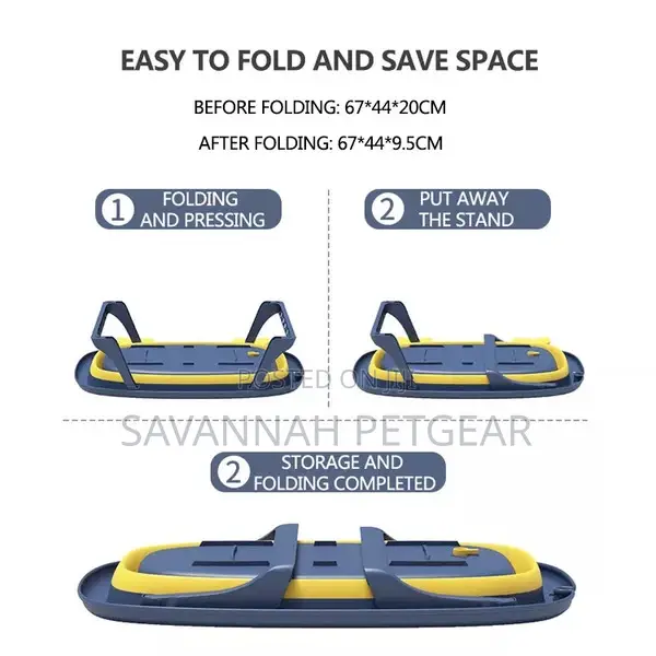 Elevated Foldable Pet Bathtub for Dogs Cats