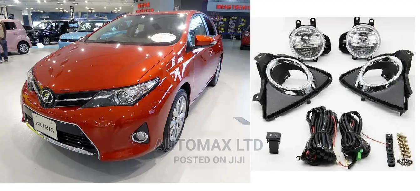 New Chrome Finish Fog Lamp Set: For Toyota Auris: Yr2013+