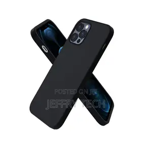 Silicone Cover for iPhone 12/12 Pro – Black