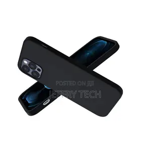 Silicone Cover for iPhone 12/12 Pro – Black