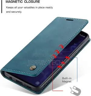 Samsung Galaxy S9 Wallet Case, Magnetic Kickstand Flip Case
