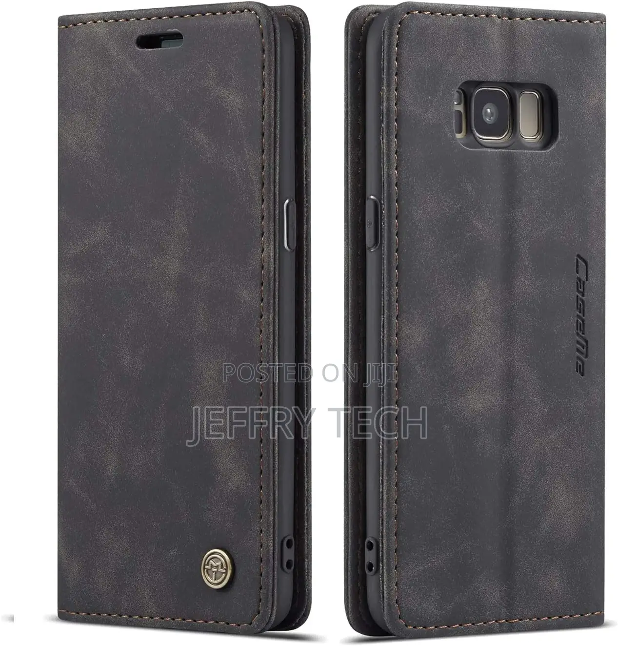 Samsung Galaxy S8 Wallet Case, Magnetic Stand Flip Case, Lea