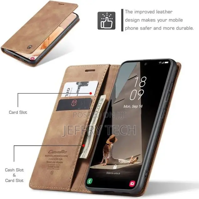 Caseme Leather Flip Wallet Case Cover Galaxy S21 FE